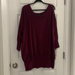 Colder shoulder sweater